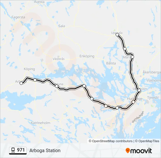 971 Train Line Map