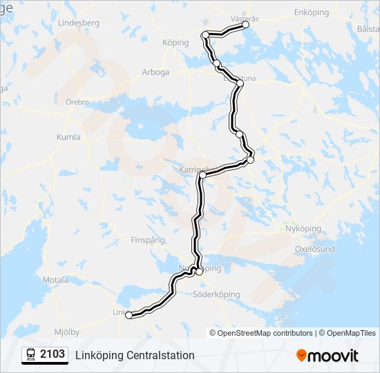 2103 train Line Map