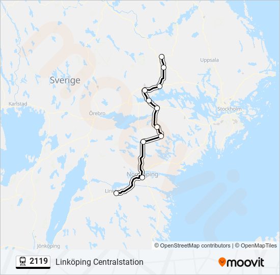 2119 train Line Map