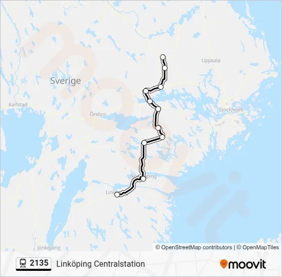 2135 Route: Schedules, Stops & Maps - Linköping Centralstation (Updated)