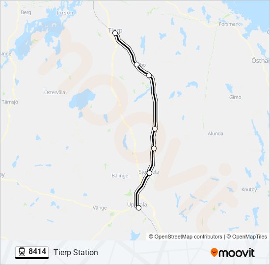 8414 train Line Map