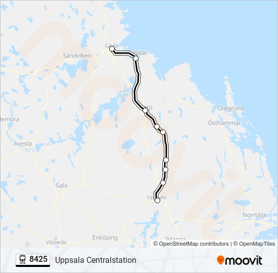 8425 train Line Map