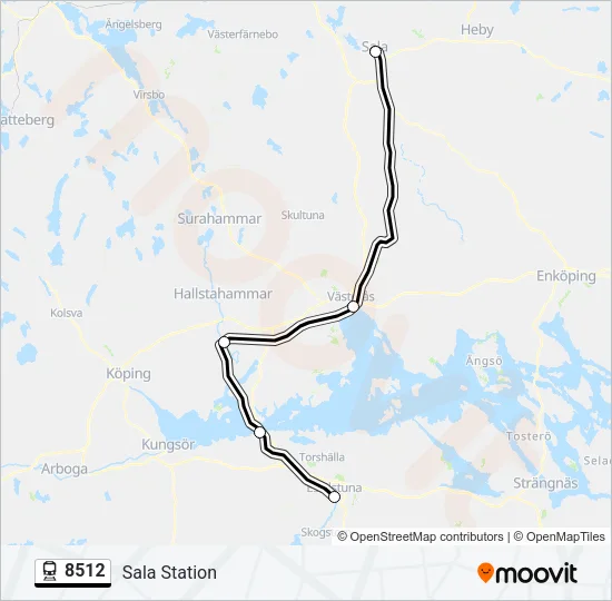 8512 Train Line Map