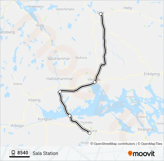 8540  Line Map