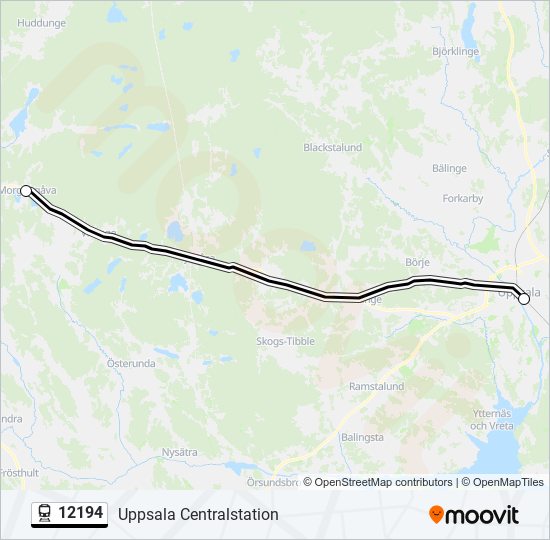 12194 train Line Map