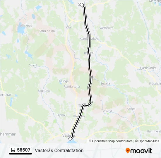 58507 Bus Line Map