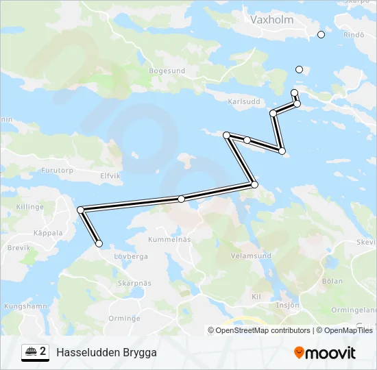 2 Ferry Line Map