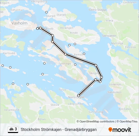 3 Ferry Line Map