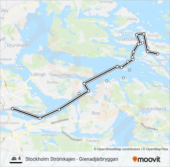 4 Ferry Line Map