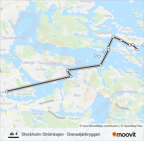 4 Ferry Line Map