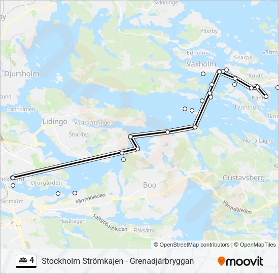4 Ferry Line Map