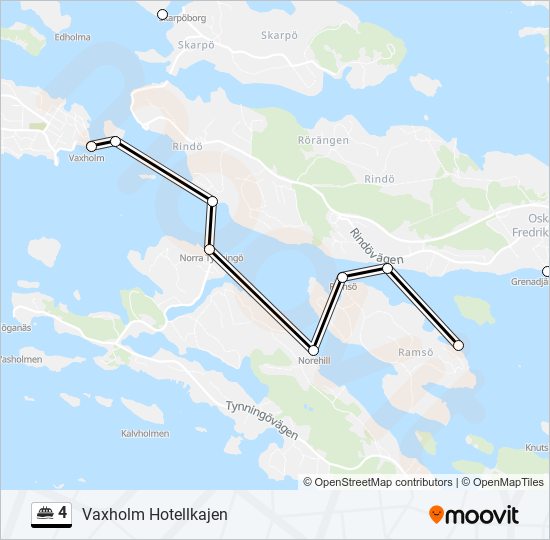 4 ferry Line Map