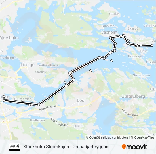 4 Ferry Line Map