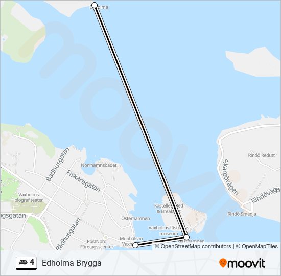 4 ferry Line Map