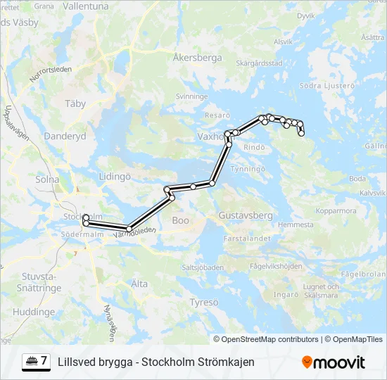 7 Ferry Line Map