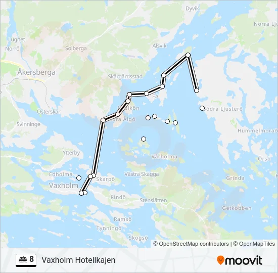 8 Ferry Line Map