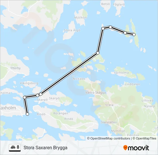 8 Ferry Line Map