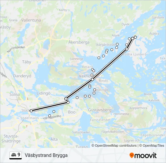 9 Ferry Line Map