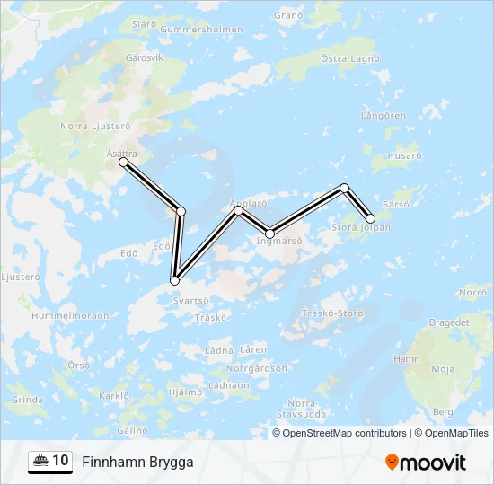 10 Ferry Line Map