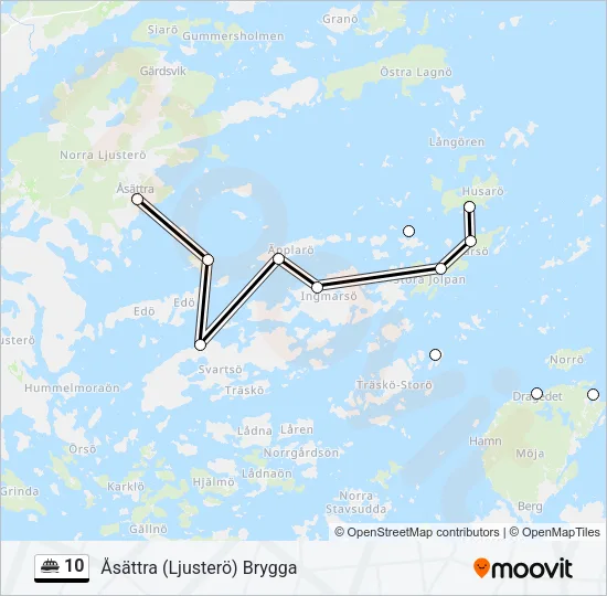 10 Ferry Line Map