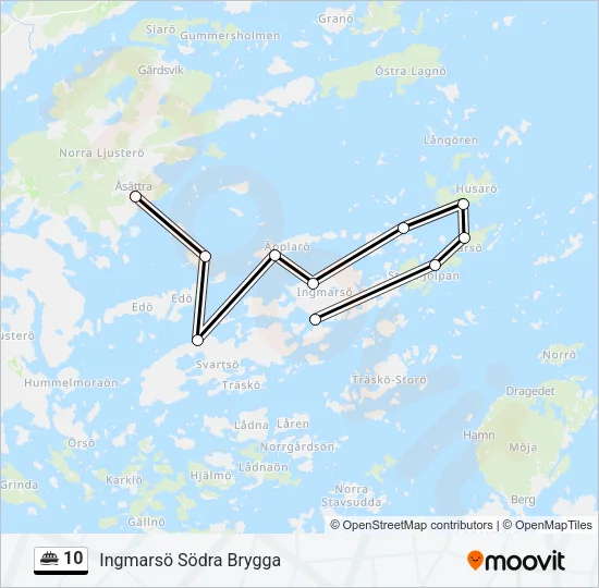 10 Ferry Line Map