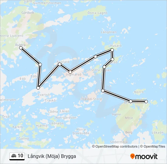 10 Ferry Line Map