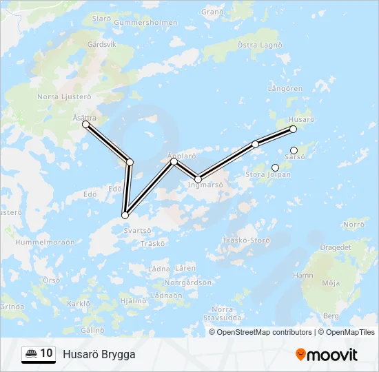 10 Ferry Line Map