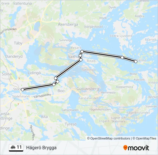 11 Ferry Line Map