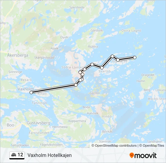 12 Ferry Line Map