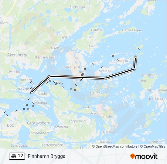 12 Ferry Line Map