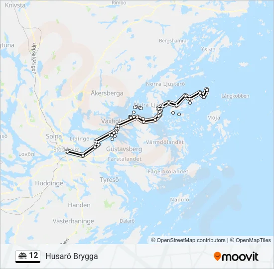 12 Ferry Line Map