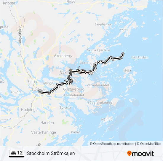 12 Ferry Line Map