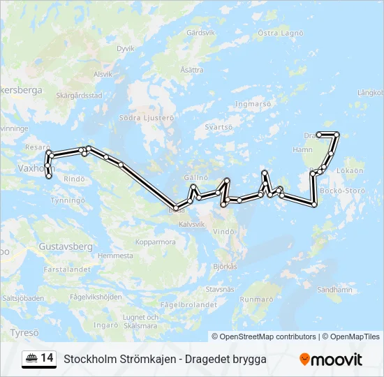 14 Ferry Line Map