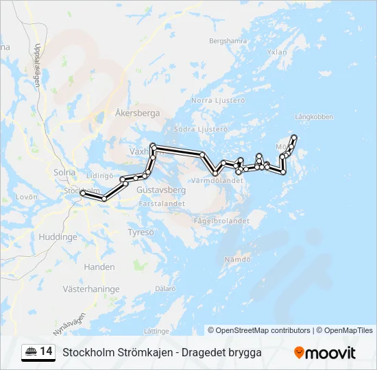 14 Ferry Line Map