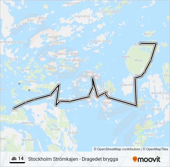14 Ferry Line Map