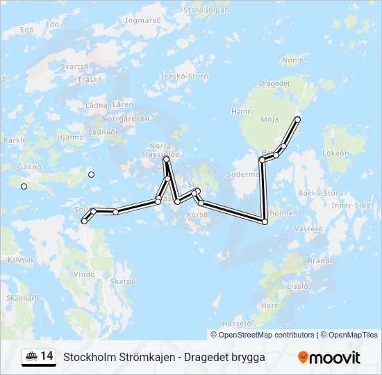 14 Ferry Line Map