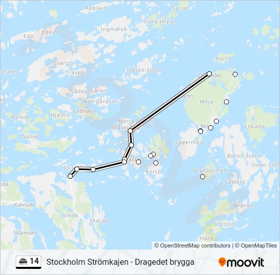 14 Ferry Line Map