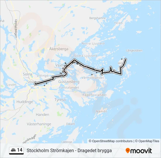 14 Ferry Line Map
