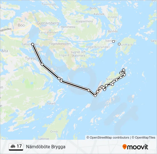 17 Ferry Line Map