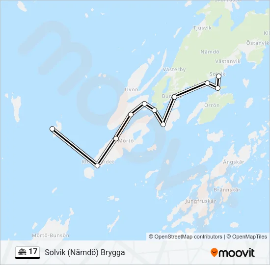 17 Ferry Line Map
