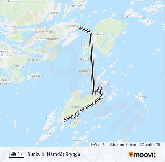 17 Ferry Line Map