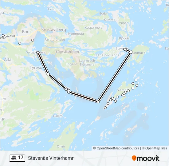 17 Ferry Line Map