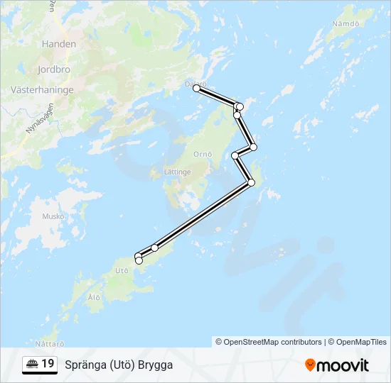 19 Ferry Line Map