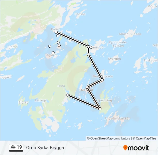 19 Ferry Line Map
