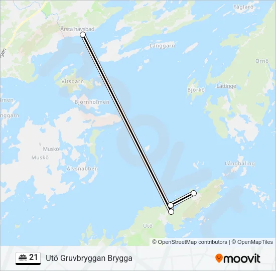 21 Ferry Line Map