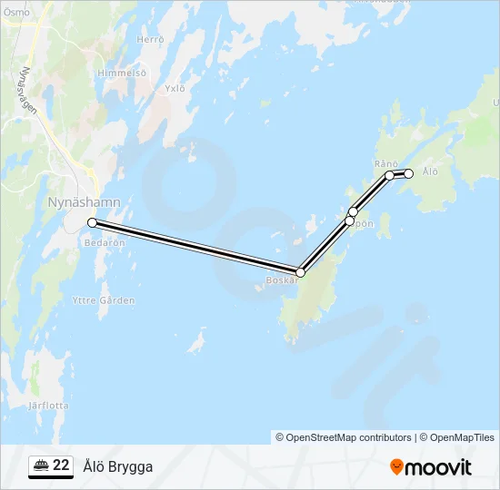 22 Ferry Line Map