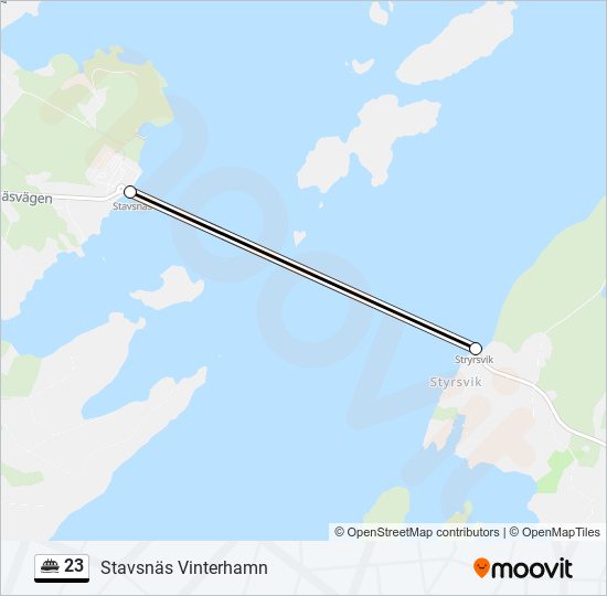 23 ferry Line Map