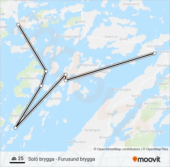 25 Ferry Line Map
