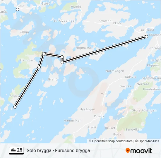 25 Ferry Line Map