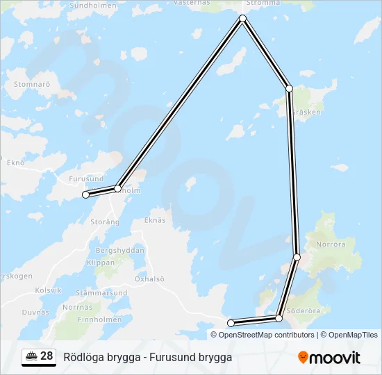 28 Ferry Line Map